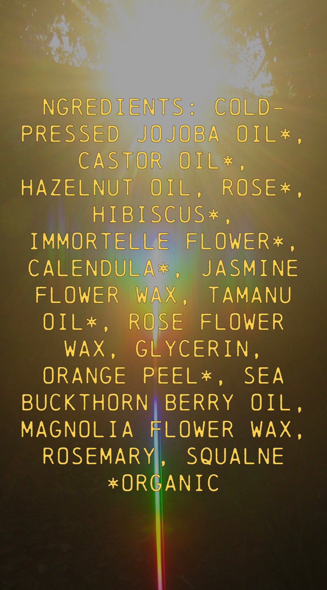 SOLAR-POWERED CLEANSING OIL